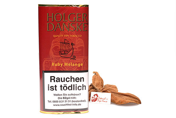 Holger Danske Ruby Melange Pipe tobacco 40g Pouch  Holger Danske Ruby Melange Pipe tobacco 40g Pouch