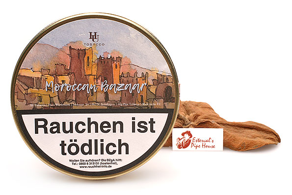 HU-tobacco Moroccan Bazaar Pipe tobacco 50g Tin HU-tobacco Moroccan Bazaar Pipe tobacco 50g Tin