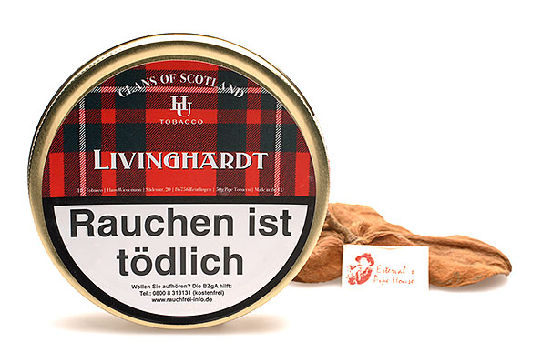 HU-tobacco Clans of Scotland Livinghardt Pipe tobacco 50g Tin