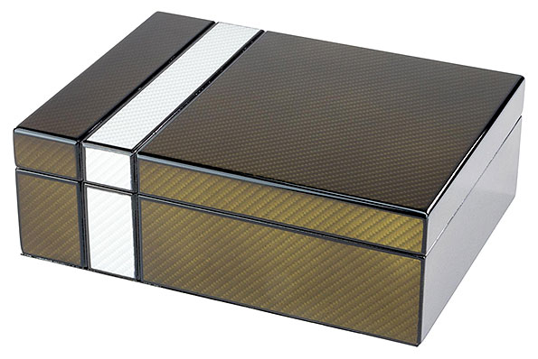 Zigarren Humidor-Set 2-tone Laserfinish geschlossen