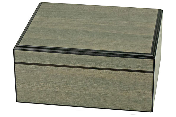 Zigarren Humidor-Set Eiche grau geschlossen