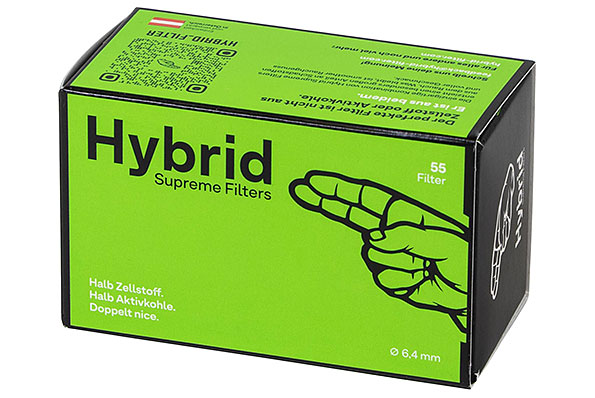 Hybrid Supreme Aktivkohlefilter 6,4mm (55 Filter) Hybrid Supreme Aktivkohlefilter 6,4mm (55 Filter)