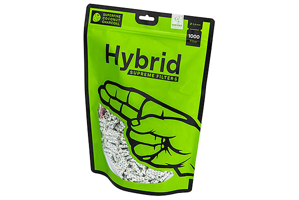 Hybrid Supreme Aktivkohlefilter 6,4mm (1000 Filter im Beutel) Hybrid Supreme Aktivkohlefilter 6,4mm (1000 Filter im Beutel)