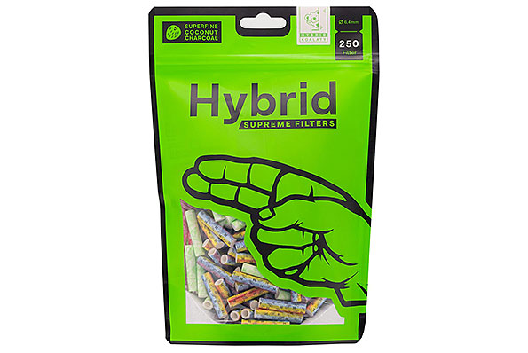 Hybrid Supreme bunt Aktivkohlefilter 6,4mm (250 Filter) Hybrid Supreme bunt Aktivkohlefilter 6,4mm (250 Filter)