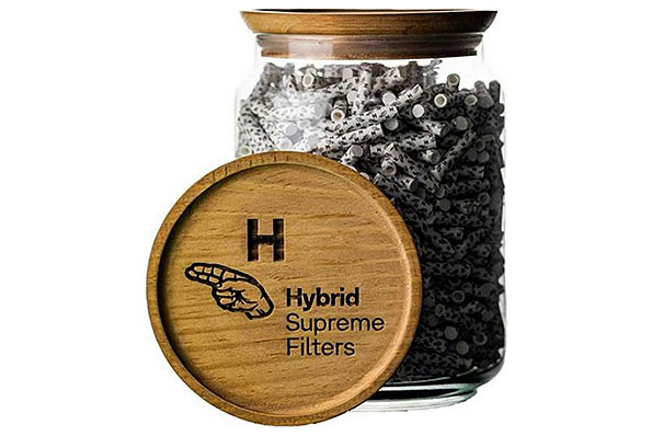 Hybrid Supreme Aktivkohlefilter 6,4mm (1000 Filter im Glas) Hybrid Supreme Aktivkohlefilter 6,4mm (1000 Filter im Glas)