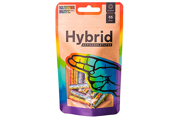 Hybrid Supreme Rainbow Aktivkohlefilter 6,4mm (55 Filter) Hybrid Supreme Rainbow Aktivkohlefilter 6,4mm (55 Filter)
