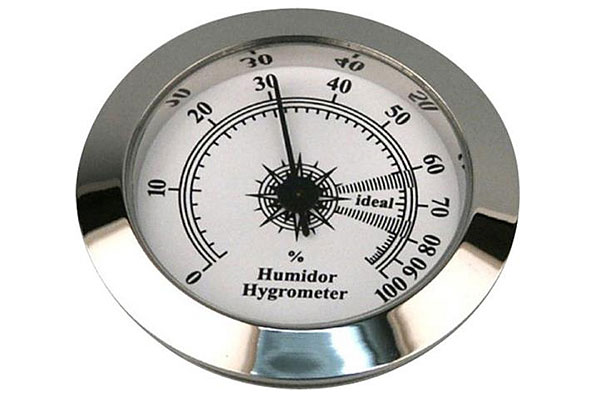 Analoges Humidor Hygrometer Chrom Rund (50mm) mit Magnet Analoges Humidor Hygrometer Chrom Rund (50mm) mit Magnet