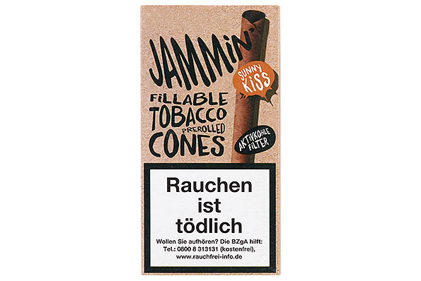 Jammin' Tobacco Cones Sunny Kiss (Vanille) 2 Stück  Jammin' Tobacco Cones Sunny Kiss (Vanille) 2 Stück