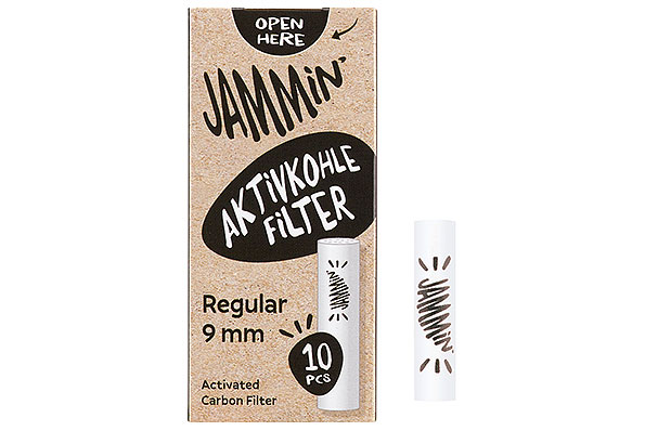 Jammin' Regular Aktivkohlefilter 9mm (10 Filter) Jammin' Regular Aktivkohlefilter 9mm (10 Filter)