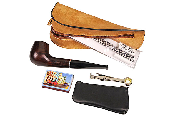 Jean Claude Beginner Set brown leather look Billiard smooth Jean Claude Beginner Set brown leather look Billiard smooth