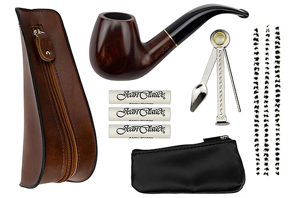 Jean Claude Beginner Set brown leather design Bent smooth Jean Claude Beginner Set brown leather design Bent smooth