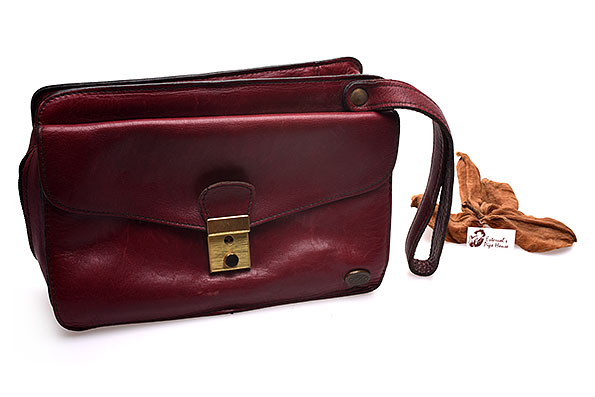 John Aylesbury Pipe Bag for 5 Pipes Burgundy - Estate