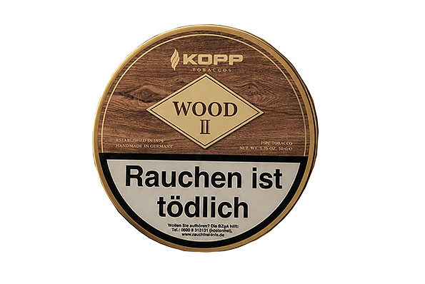 Kopp Tobaccos Wood 2 Pfeifentabak 50g Dose