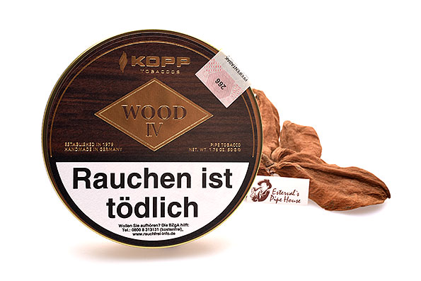 Kopp Tobaccos Wood 4 Pfeifentabak 50g Dose Kopp Tobaccos Wood 4 Pfeifentabak 50g Dose