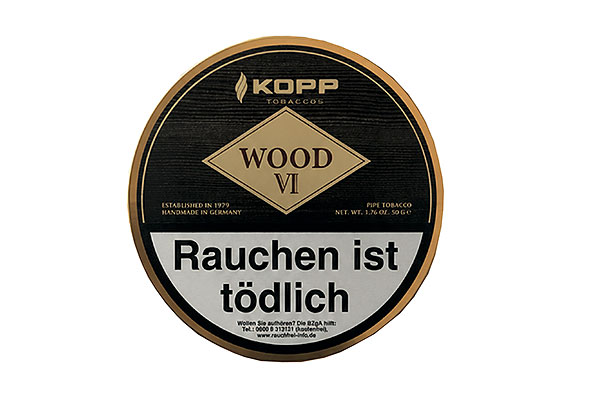 Kopp Tobaccos Wood 6 Pfeifentabak 50g Dose