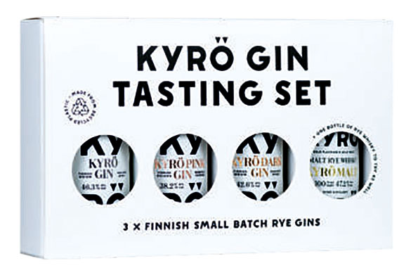 Kyrö Gin Tasting Set 38,2-47,2% vol. 4x 50ml Estervals Pipe House