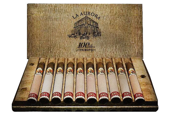 La Aurora 100 Años Tribute Belicoso Limited Edition 10 Cigars La Aurora 100 Años Tribute Belicoso Limited Edition 10 Cigars