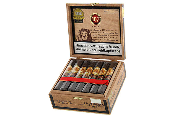 La Aurora 107 Robusto Maduro (Robusto) 21 Zigarren La Aurora 107 Robusto Maduro (Robusto) 21 Zigarren