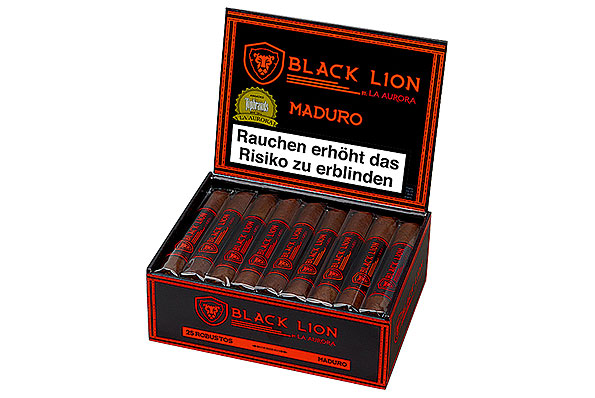 La Aurora Black Lion Maduro Churchill (Churchill) 25 Cigars