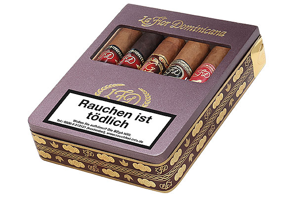 La Flor Dominicana Sampler Selection Robusto ge�ffnet