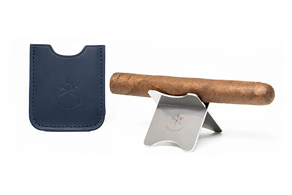 Les Fines Lames Cigar Stand Petrol Blue for 1 Cigar