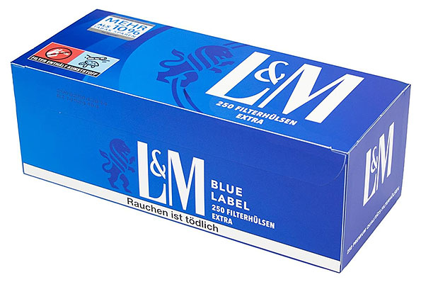 L&M Blue Extra Filter Tubes (250 tubes) L&M Blue Extra Filter Tubes (250 tubes)