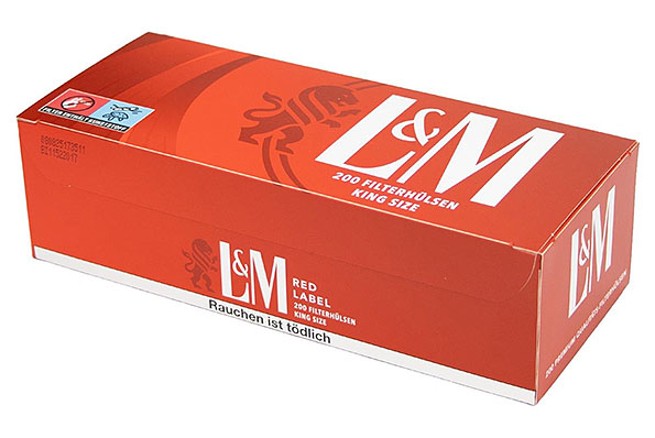 L&M Red Label Filterhülsen (200 Hülsen) L&M Red Label Filterhülsen (200 Hülsen)