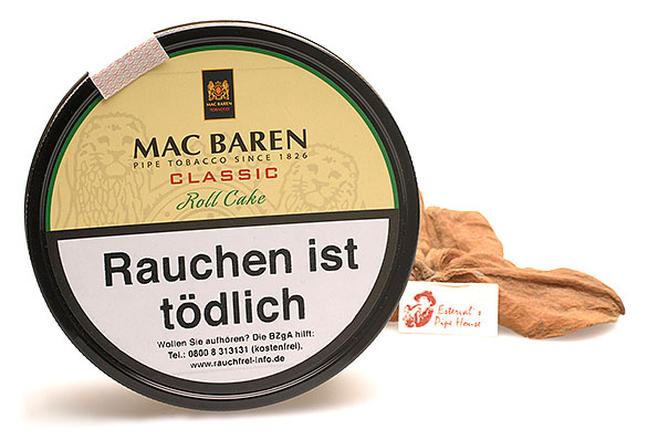 Mac Baren Classic Roll Cake Pipe tobacco 100g Tin Mac Baren Classic Roll Cake Pipe tobacco 100g Tin