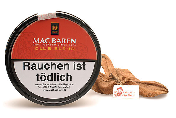 Mac Baren Club Blend Roll Cake Pipe tobacco 100g Tin Mac Baren Club Blend Roll Cake Pipe tobacco 100g Tin