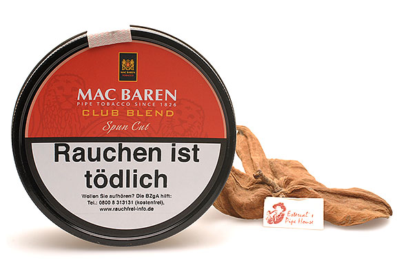 Mac Baren Club Blend Spun Cut Pfeifentabak 100g Dose Mac Baren Club Blend Spun Cut Pfeifentabak 100g Dose