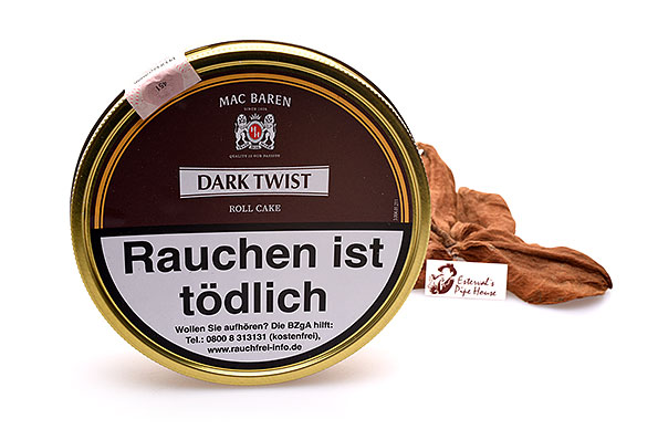 Mac Baren Dark Twist Roll Cake Pfeifentabak 100g Dose Mac Baren Dark Twist Roll Cake Pfeifentabak 100g Dose