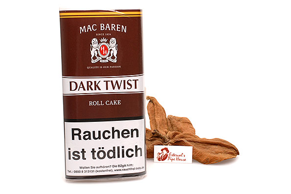 Mac Baren Dark Twist Roll Cake Pipe tobacco 50g Pouch Mac Baren Dark Twist Roll Cake Pipe tobacco 50g Pouch