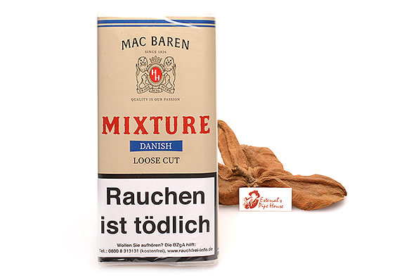 Mac Baren Danish Mixture Loose Cut Pipe tobacco 50g Pouch Mac Baren Danish Mixture Loose Cut Pipe tobacco 50g Pouch