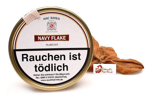 Mac Baren Navy Flake Pipe tobacco 100g Tin