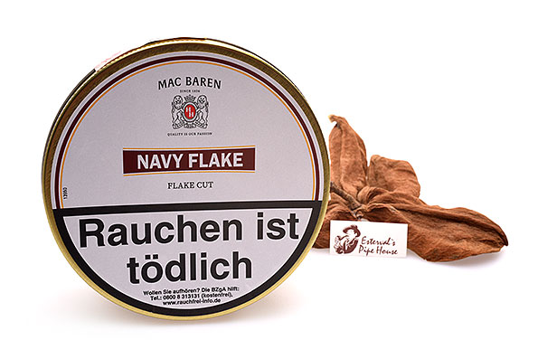Mac Baren Navy Flake Pfeifentabak 100g Dose Mac Baren Navy Flake Pfeifentabak 100g Dose