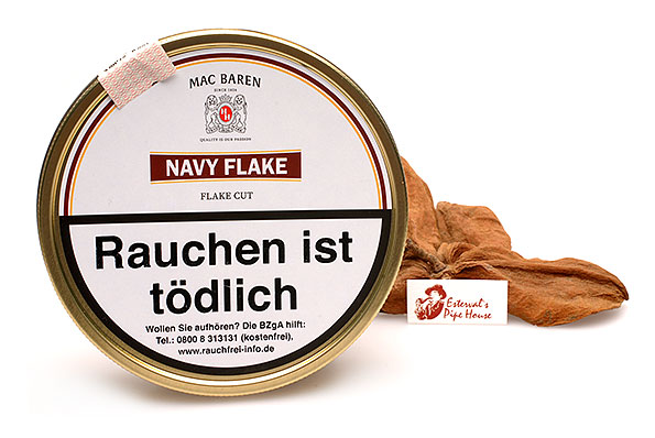 Mac Baren Navy Flake Pfeifentabak 100g Dose Mac Baren Navy Flake Pfeifentabak 100g Dose