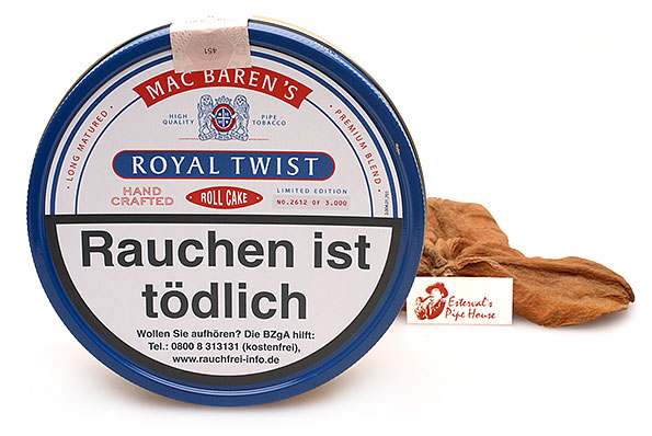 Mac Baren Royal Twist Roll Cake Limited Pipe tobacco 100g Tin