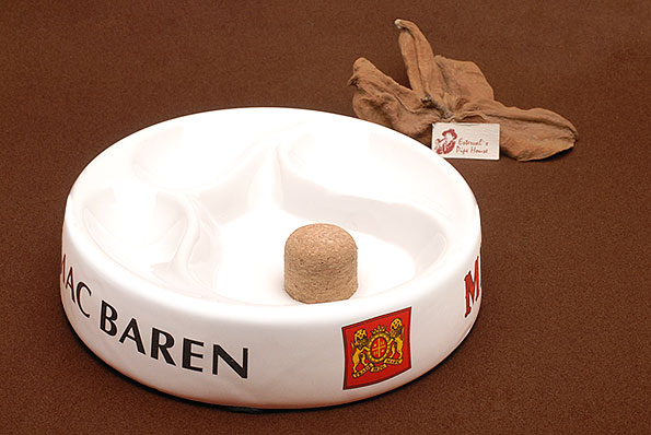 Mac Baren Pipe Ashtray Ceramic white for three Pipes