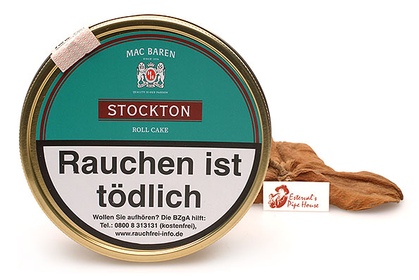 Mac Baren Stockton Roll Cake Pipe tobacco 100g Tin Mac Baren Stockton Roll Cake Pipe tobacco 100g Tin