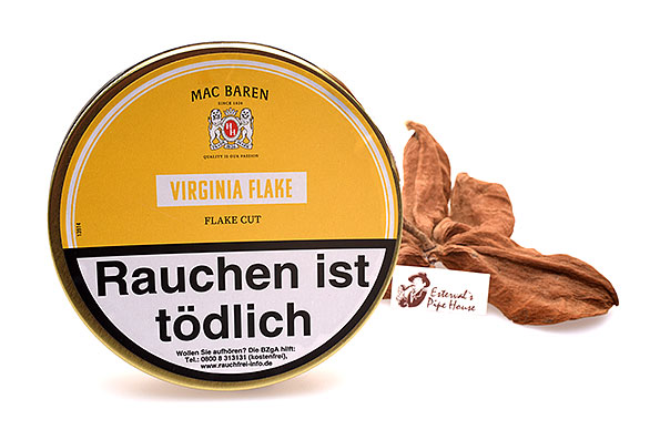 Mac Baren Virginia Flake - Flake Cut Pfeifentabak 50g Dose