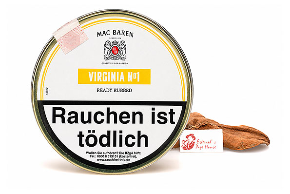 Mac Baren Virginia No. 1 Ready Rubbed Pfeifentabak 100g Dose Mac Baren Virginia No. 1 Ready Rubbed Pfeifentabak 100g Dose