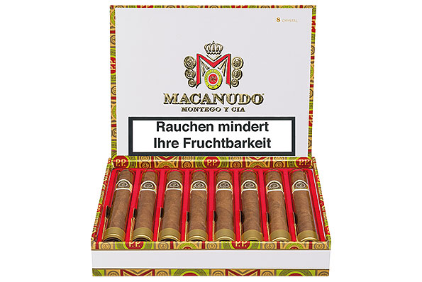 Macanudo Connecticut Crystal Tube (Gran Corona) 8 Zigarren Macanudo Connecticut Crystal Tube (Gran Corona) 8 Zigarren