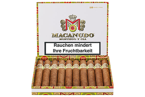 Macanudo Connecticut Hyde Park (Gran Corona) 10 Zigarren Macanudo Connecticut Hyde Park (Gran Corona) 10 Zigarren