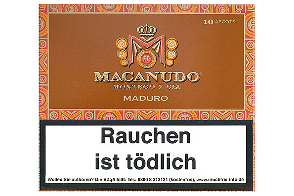Macanudo Maduro Ascots (Short Panetela) 10 Cigars Macanudo Maduro Ascots (Short Panetela) 10 Cigars