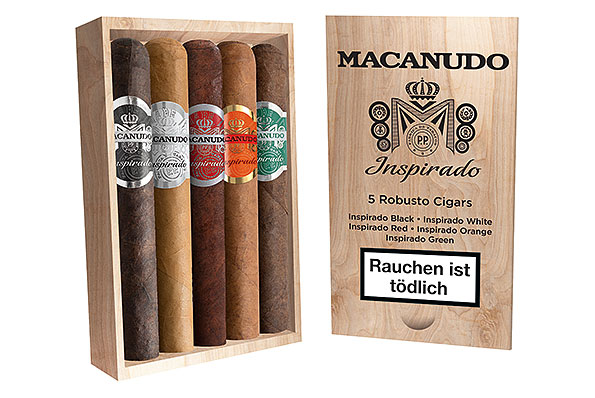 Macanudo Inspirado Robusto Sampler (Robusto) 5 Cigars
