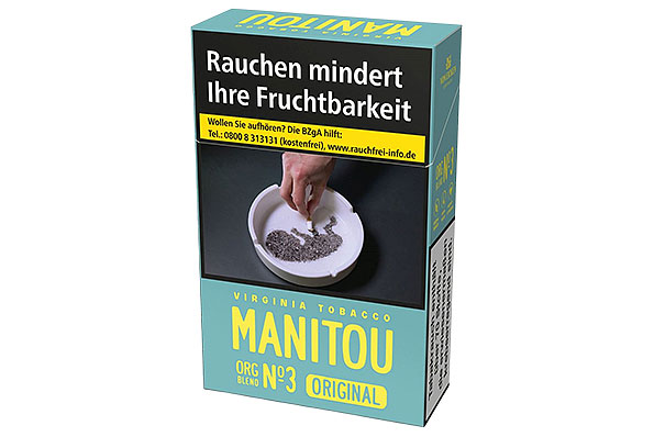 Manitou Original Organic Blend No. 3 Sky L-Box 20 Cigarettes Manitou Original Organic Blend No. 3 Sky L-Box 20 Cigarettes