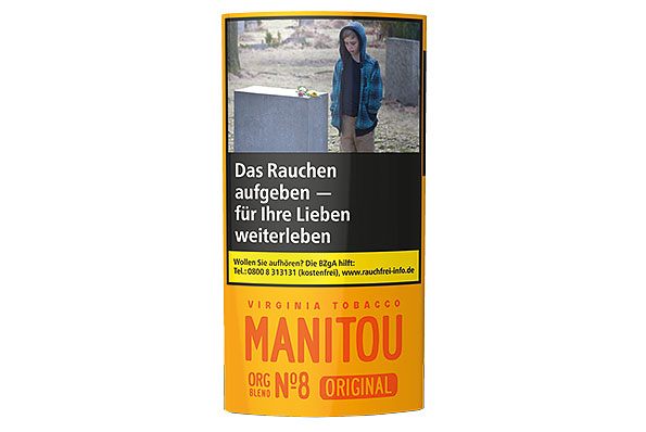 Manitou Organic Blend No. 8 Gold Cigarette tobacco 30g Pouch Manitou Organic Blend No. 8 Gold Cigarette tobacco 30g Pouch