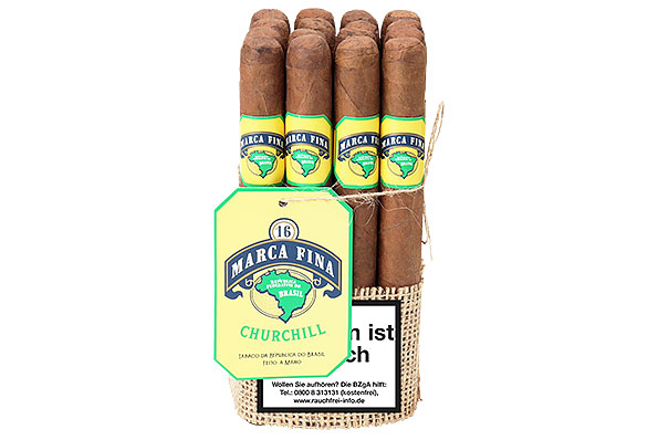 Marca Fina Brasil Churchill (Churchill) 16 Cigars Marca Fina Brasil Churchill (Churchill) 16 Cigars