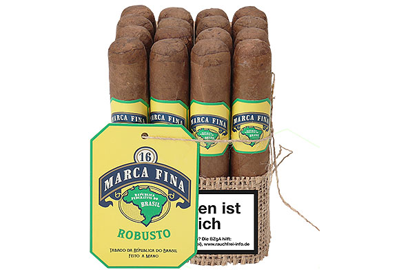 Marca Fina Brasil Robusto (Robusto) 16 Cigars  Marca Fina Brasil Robusto (Robusto) 16 Cigars