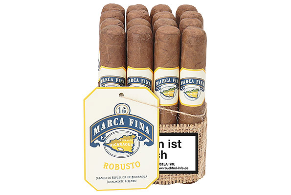 Marca Fina Nicaragua Robusto (Robusto) 16 Cigars  Marca Fina Nicaragua Robusto (Robusto) 16 Cigars